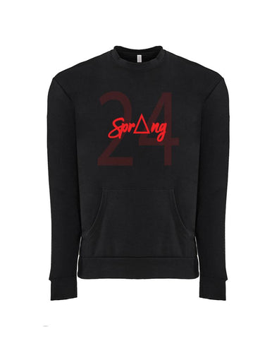 Pre - Order Spring 24 Black Hoodless Sweatshirt #