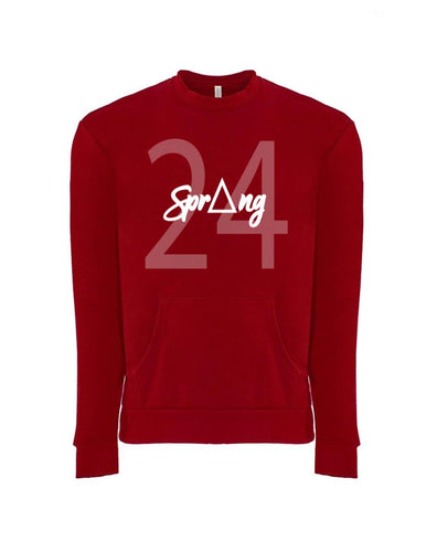 Pre - Order Spring 24 Red Hoodless Sweatshirt #