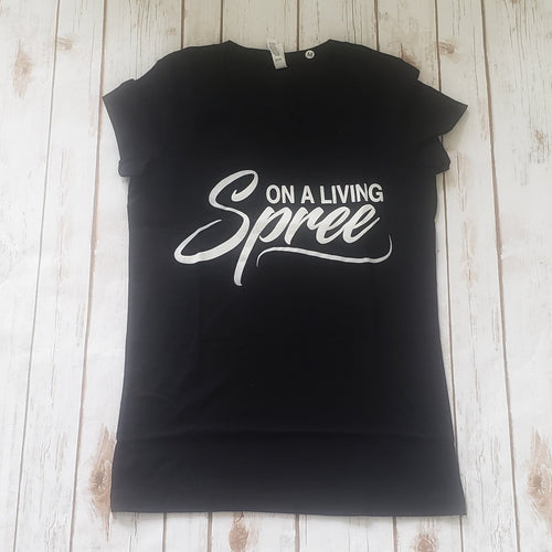OALS Black V- Neck Fitted Tee
