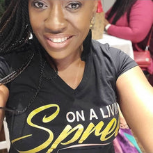 Load image into Gallery viewer, OH!!!! GOLD &amp; ROSE Black Women&#39;s Fitted Tee (S - XXL)