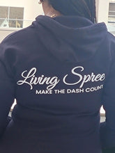 Load image into Gallery viewer, MAKE THE DASH COUNT ZIP UP HOODIE