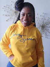 Load image into Gallery viewer, Gold &amp; Cobalt Blue Classic Hoodie