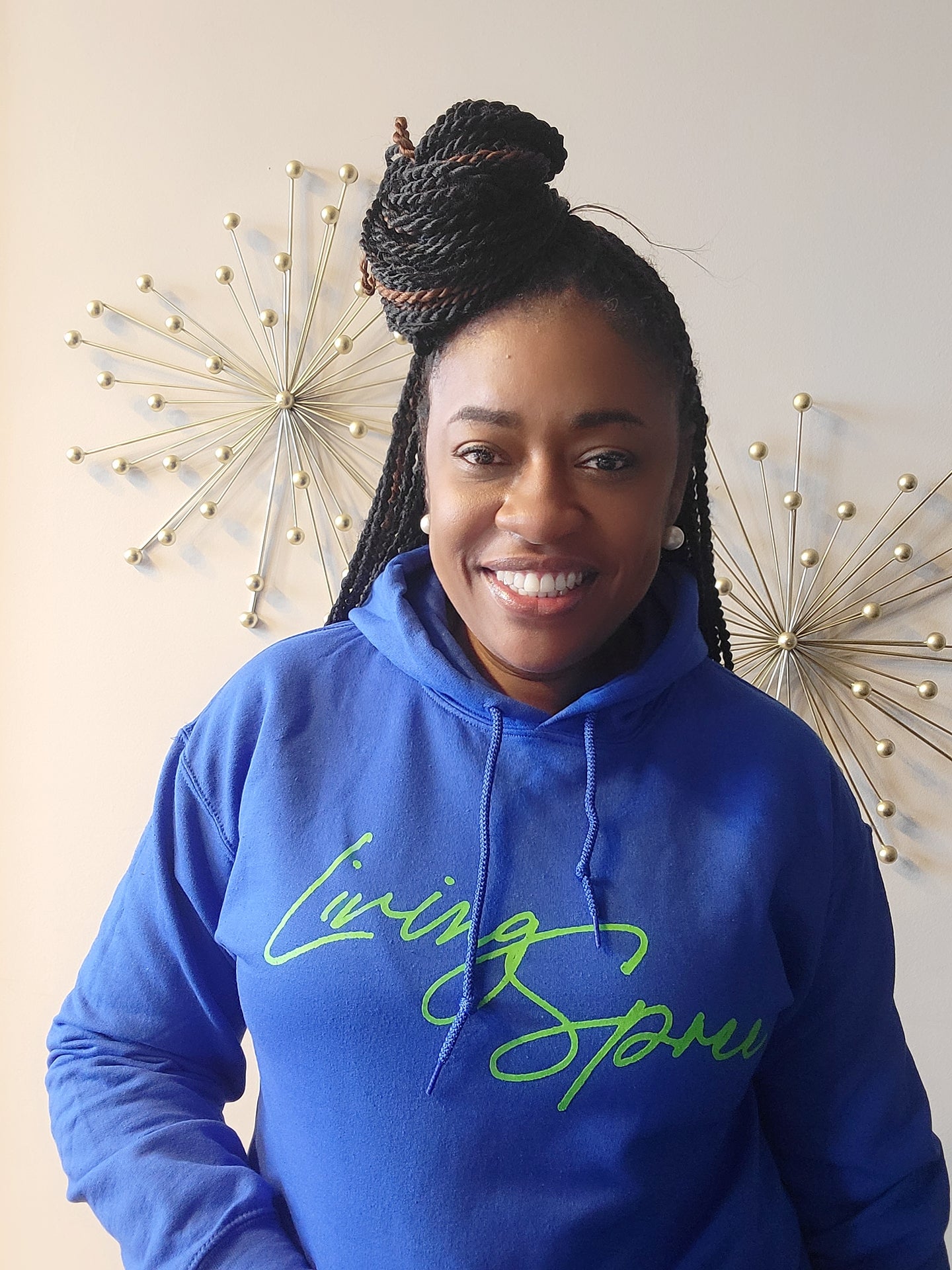 Cobalt blue hoodie top