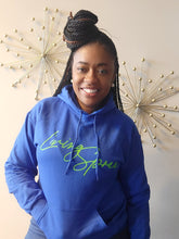 Load image into Gallery viewer, Cobalt Blue  &amp; Lime Green Classic Hoodie