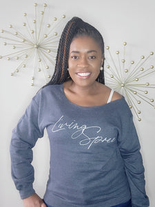 Charcoal Gray & Metallic Silver Unisex Sweatshirt (S - XL)