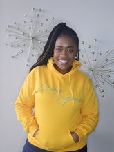Load image into Gallery viewer, Gold &amp; AQUA GREEN Classic Hoodie