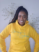 Load image into Gallery viewer, Gold &amp; AQUA GREEN Classic Hoodie