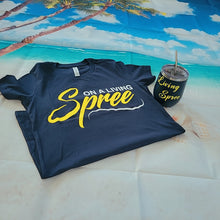 Load image into Gallery viewer, Navy &amp; Bright Yellow Wine Tumbler + Straw Kit