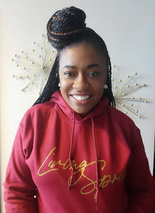 Cranberry & Metallic Gold Classic Hoodie