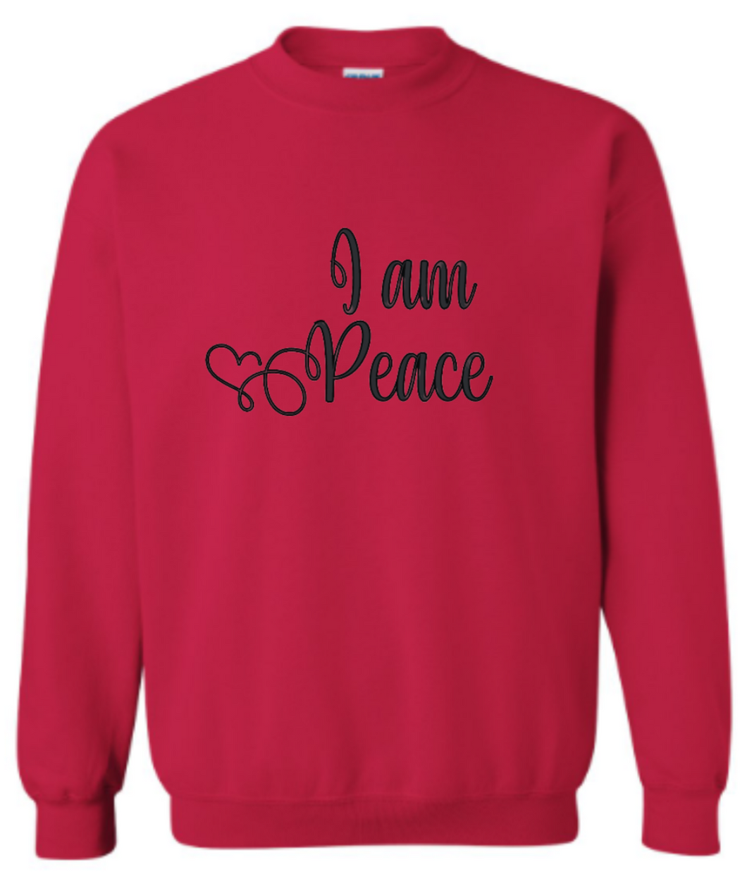 I AM PEACE WOMENS SWEAT-TEE ~ MADE TO ORDER