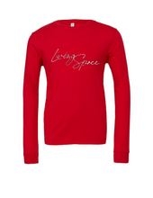 Load image into Gallery viewer, Red &amp; White  Long Sleeve Tee