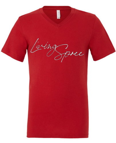 Red & White Relaxed Tee