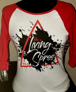 DSTinctive Red and White Baseball Unisex Tee (S-XL)
