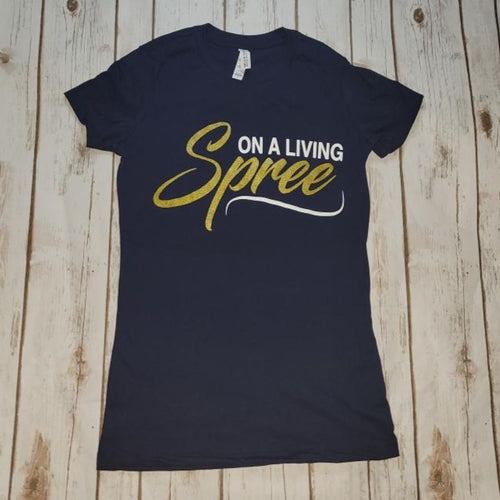 Blue & Gold Fitted Tee