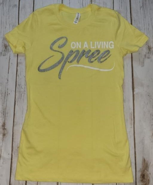 Yellow & Silver Fitted Tee