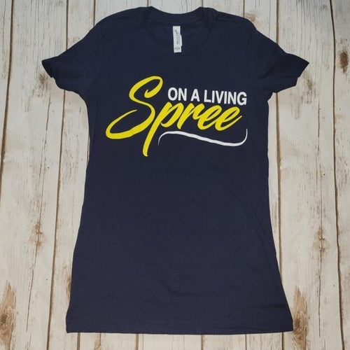 Blue & Yellow Fitted Tee