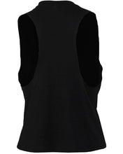 Load image into Gallery viewer, Black and White Razor Back Crop Tank