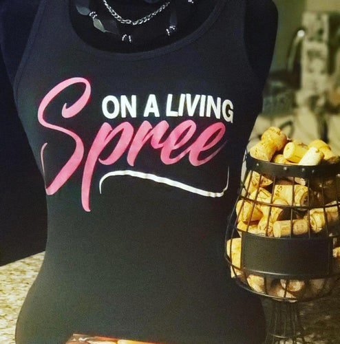 On A Living Spree Tank - Black