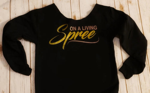 OH!!! ROSE & GOLD BLACK UNISEX SWEATSHIRT (S - XL)