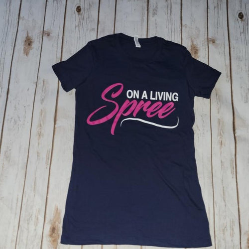 Blue & Fuchsia Fitted Tee