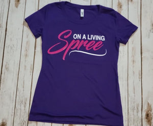 Purple and Fuchsia Fitted Tee