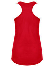 Load image into Gallery viewer, Red &amp; White Fitted Razor Back Tank