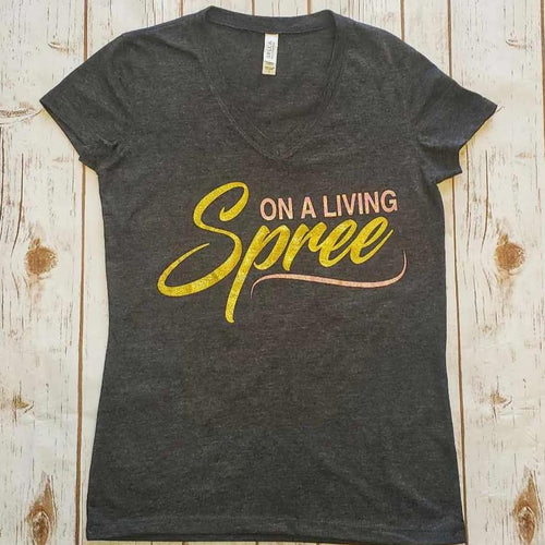 OH!!!! GOLD & ROSE Gray Women's Fitted Tee (S - XXL)