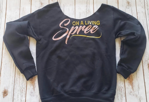 Off the shoulder sweatshirt