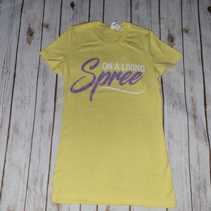 Yellow & Lavender Fitted Tee